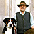 Hans Stadlbauer mit Sennenhund